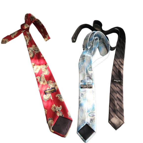 Pierre Cardin, Harty Ames, and Uomo Venetto tie bundle. BUY these 3 get 1 free - Picture 2 of 12